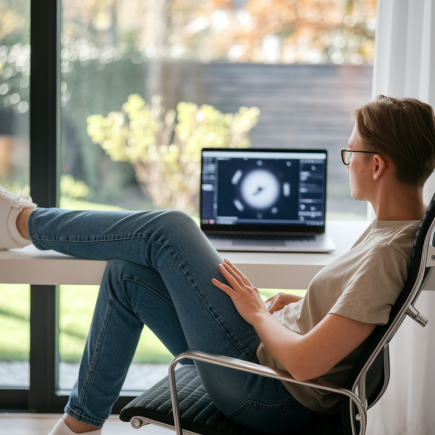 personne-bureau-ordinateur-fenetre-jardin