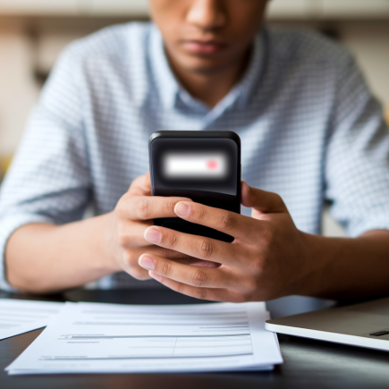 personne-inquiete-smartphone-documents-cuisine