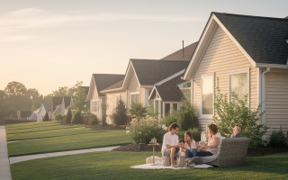 quartier-residentiel-maisons-jardins-famille